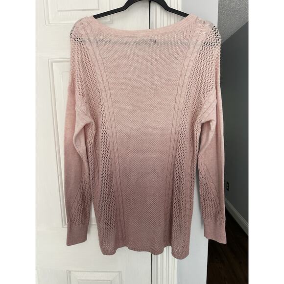 NWT Lot X 2 Lightweight Eyelet Sweaters Sz Med American Eagle Banana Republic - Picture 9 of 14